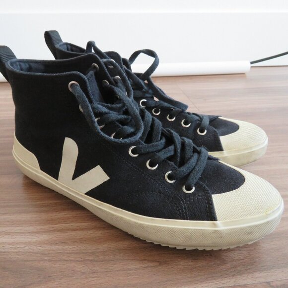 VEJA Nova HT Canvas Nautico Pierre High Top Sneakers Shoes - Men's Size US 9 - Picture 10 of 15